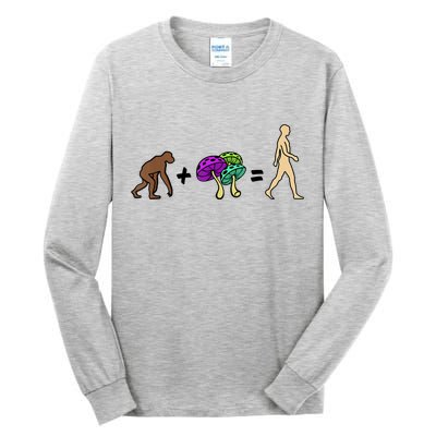 Stoned Ape Theory Psychedelic Magic Mushroom Monkey Tall Long Sleeve T-Shirt