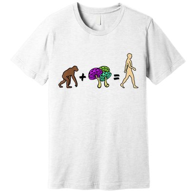 Stoned Ape Theory Psychedelic Magic Mushroom Monkey Premium T-Shirt