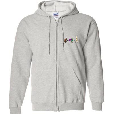 Stoned Ape Theory Psychedelic Magic Mushroom Monkey Full Zip Hoodie