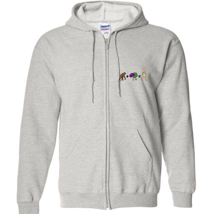 Stoned Ape Theory Psychedelic Magic Mushroom Monkey Full Zip Hoodie