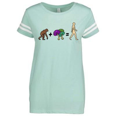 Stoned Ape Theory Psychedelic Magic Mushroom Monkey Enza Ladies Jersey Football T-Shirt