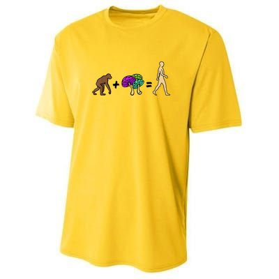 Stoned Ape Theory Psychedelic Magic Mushroom Monkey Youth Performance Sprint T-Shirt