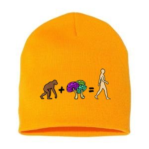 Stoned Ape Theory Psychedelic Magic Mushroom Monkey Short Acrylic Beanie