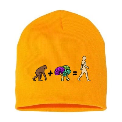 Stoned Ape Theory Psychedelic Magic Mushroom Monkey Short Acrylic Beanie