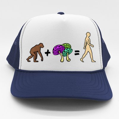 Stoned Ape Theory Psychedelic Magic Mushroom Monkey Trucker Hat