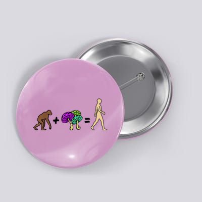 Stoned Ape Theory Psychedelic Magic Mushroom Monkey Button