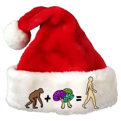 Stoned Ape Theory Psychedelic Magic Mushroom Monkey Premium Christmas Santa Hat