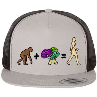 Stoned Ape Theory Psychedelic Magic Mushroom Monkey Flat Bill Trucker Hat