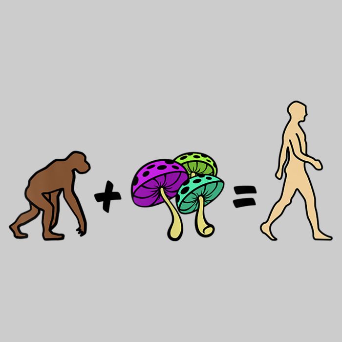 Stoned Ape Theory Psychedelic Magic Mushroom Monkey Tie-Dye T-Shirt