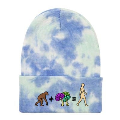 Stoned Ape Theory Psychedelic Magic Mushroom Monkey Tie Dye 12in Knit Beanie