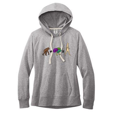 Stoned Ape Theory Psychedelic Magic Mushroom Monkey Women's Fleece Hoodie