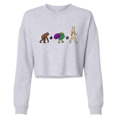 Stoned Ape Theory Psychedelic Magic Mushroom Monkey Cropped Pullover Crew