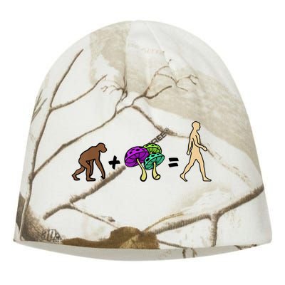 Stoned Ape Theory Psychedelic Magic Mushroom Monkey Kati - Camo Knit Beanie