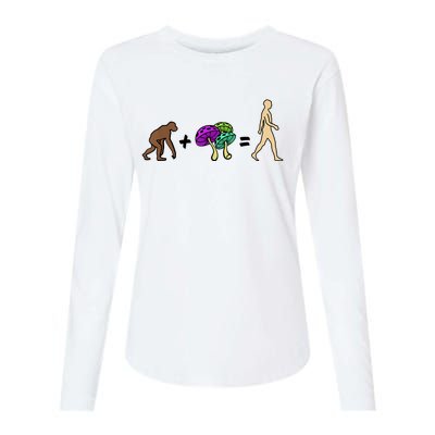 Stoned Ape Theory Psychedelic Magic Mushroom Monkey Womens Cotton Relaxed Long Sleeve T-Shirt