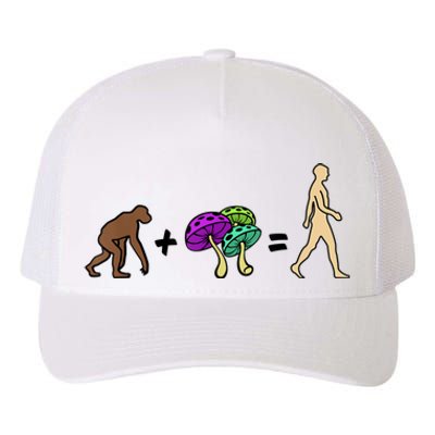 Stoned Ape Theory Psychedelic Magic Mushroom Monkey Yupoong Adult 5-Panel Trucker Hat