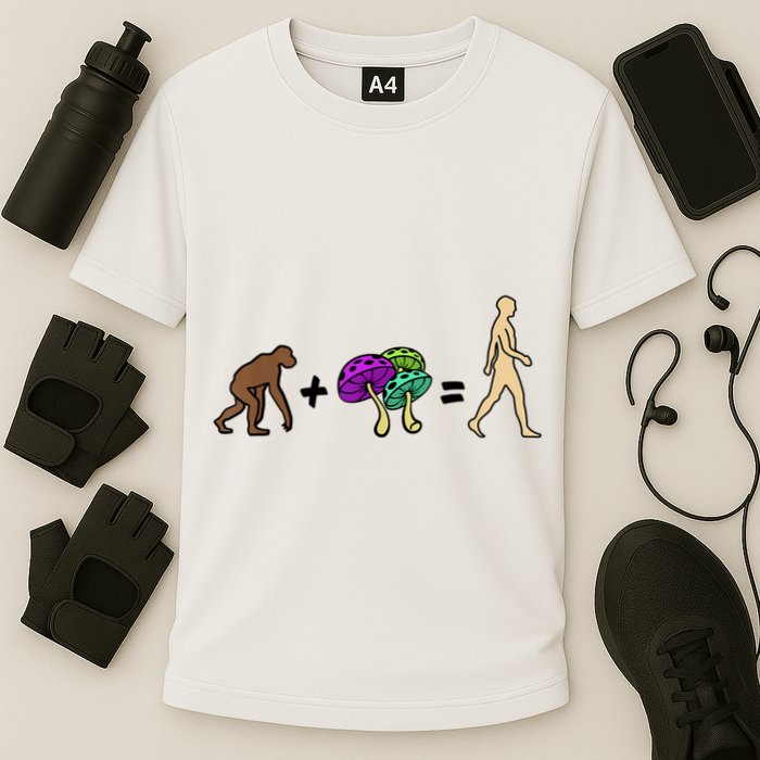Stoned Ape Theory Psychedelic Magic Mushroom Monkey Performance Shirt
