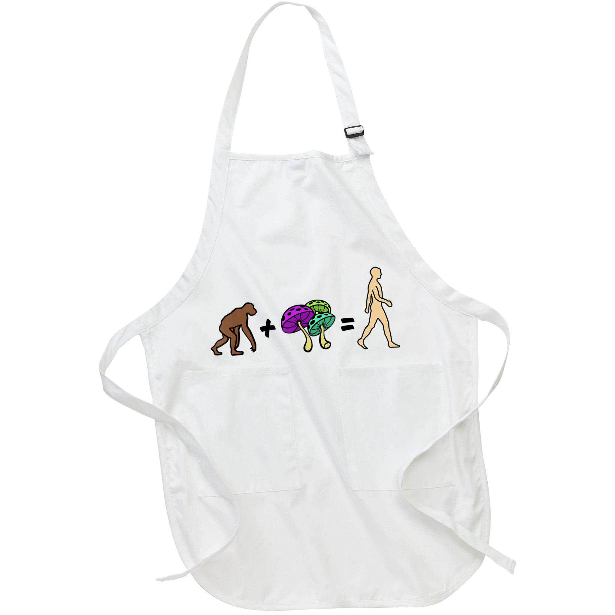 Stoned Ape Theory Psychedelic Magic Mushroom Monkey Apron