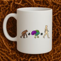 Stoned Ape Theory Psychedelic Magic Mushroom Monkey Mug