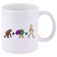 Stoned Ape Theory Psychedelic Magic Mushroom Monkey 11oz C Handle Ceramic Mug