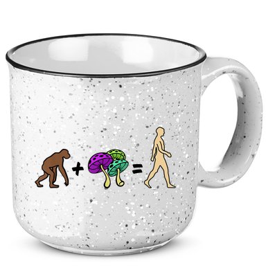 Stoned Ape Theory Psychedelic Magic Mushroom Monkey 15oz Campfire Ceramic Mug