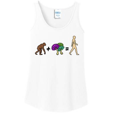 Stoned Ape Theory Psychedelic Magic Mushroom Monkey Ladies Essential Tank