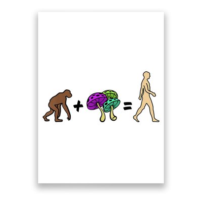 Stoned Ape Theory Psychedelic Magic Mushroom Monkey Poster