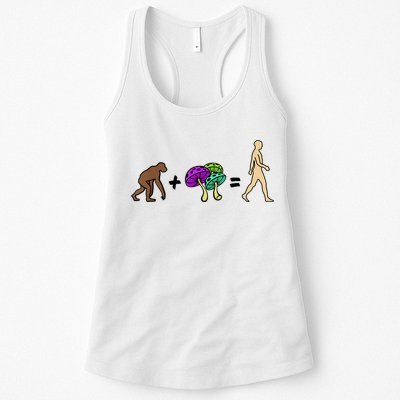 Stoned Ape Theory Psychedelic Magic Mushroom Monkey Womens Tank Top