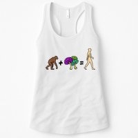 Stoned Ape Theory Psychedelic Magic Mushroom Monkey Womens Tank Top