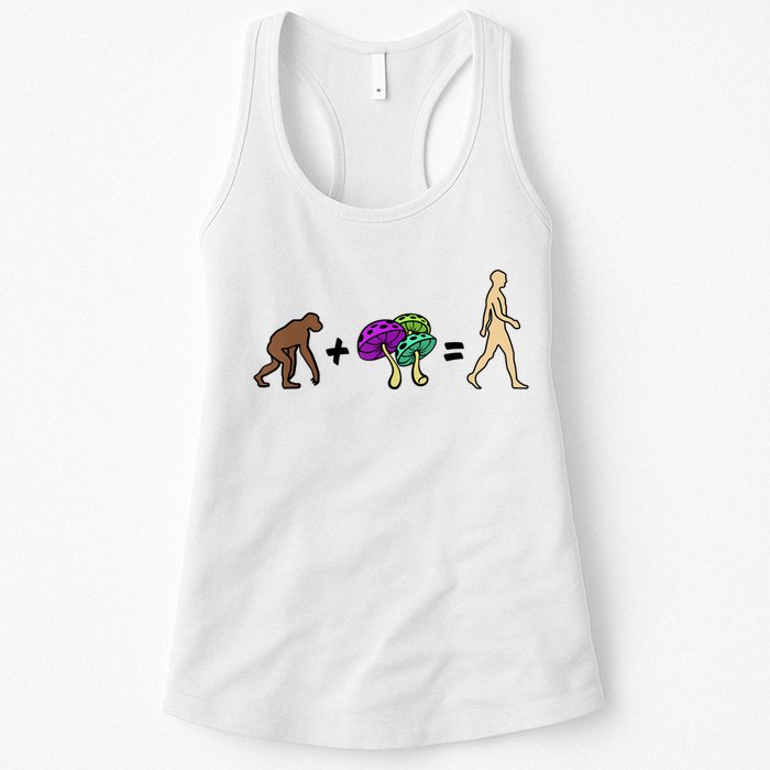 Stoned Ape Theory Psychedelic Magic Mushroom Monkey Womens Tank Top