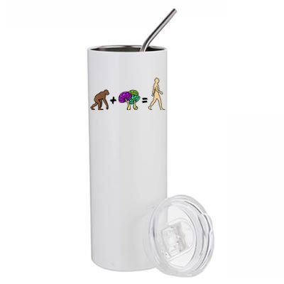 Stoned Ape Theory Psychedelic Magic Mushroom Monkey Stainless Steel Tumbler