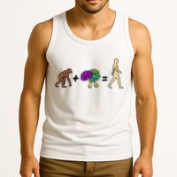 Stoned Ape Theory Psychedelic Magic Mushroom Monkey Tank Top