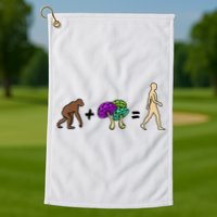 Stoned Ape Theory Psychedelic Magic Mushroom Monkey Golf Towel