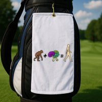 Stoned Ape Theory Psychedelic Magic Mushroom Monkey Golf Towel