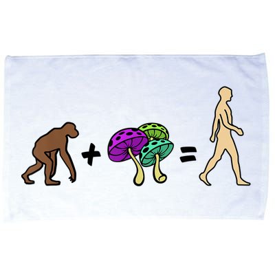 Stoned Ape Theory Psychedelic Magic Mushroom Monkey Microfiber Hand Towel