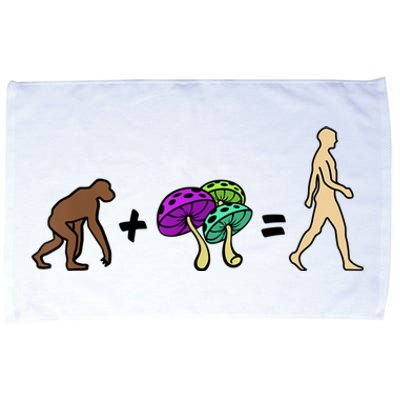 Stoned Ape Theory Psychedelic Magic Mushroom Monkey Microfiber Hand Towel