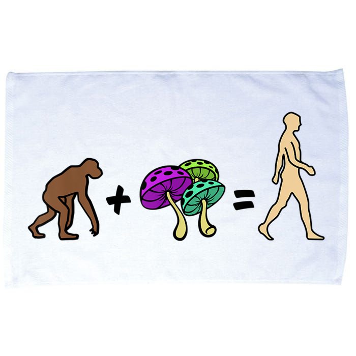 Stoned Ape Theory Psychedelic Magic Mushroom Monkey Microfiber Hand Towel