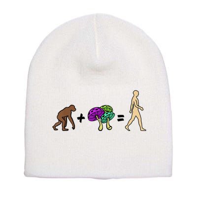 Stoned Ape Theory Psychedelic Magic Mushroom Monkey Short Acrylic Beanie