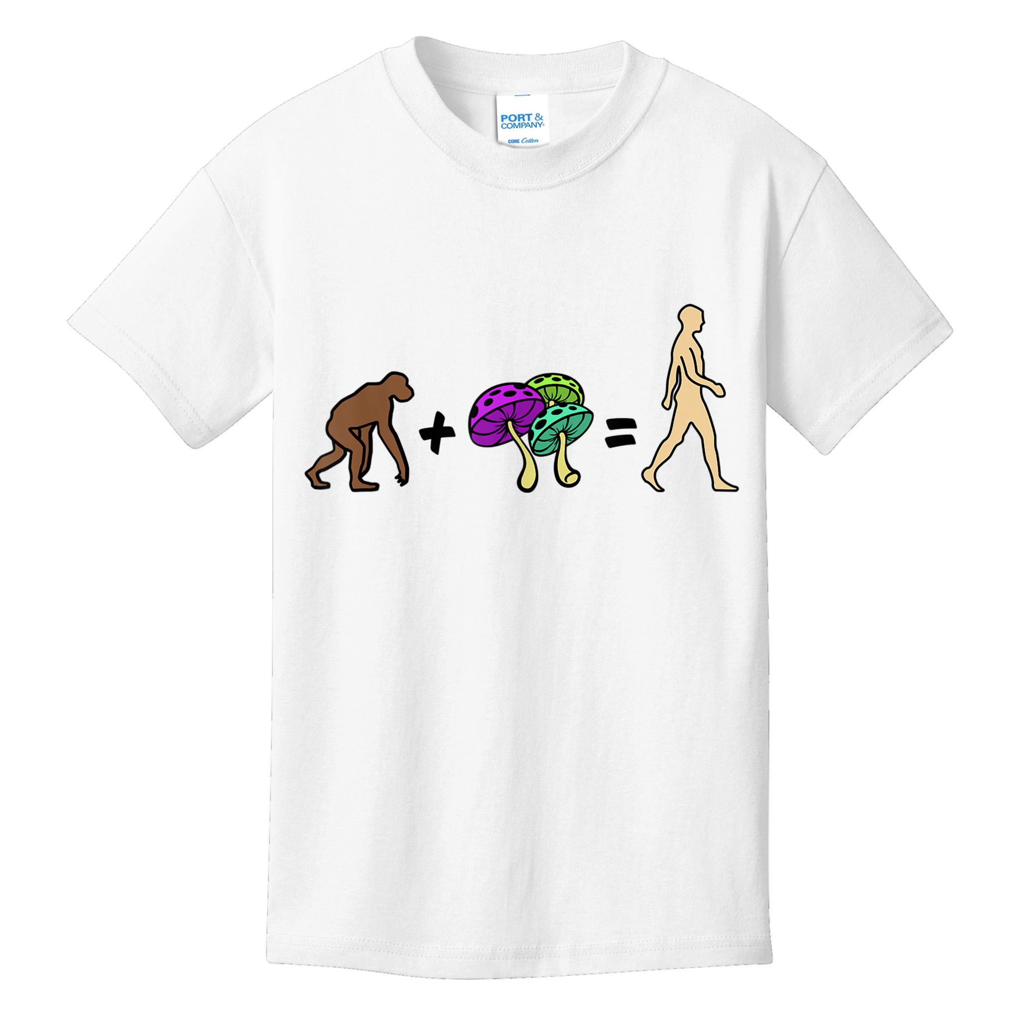 Stoned Ape Theory Psychedelic Magic Mushroom Monkey Kids T-Shirt