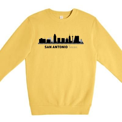 San Antonio Texas Skyline Premium Crewneck Sweatshirt