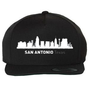 San Antonio Texas Skyline Wool Snapback Cap