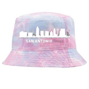 San Antonio Texas Skyline Tie-Dyed Bucket Hat