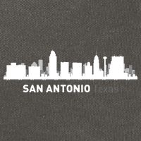 San Antonio Texas Skyline Cotton Canvas Backpack