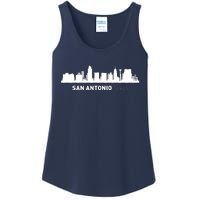 San Antonio Texas Skyline Ladies Essential Tank