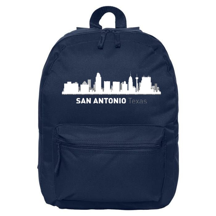 San Antonio Texas Skyline 16 in Basic Backpack