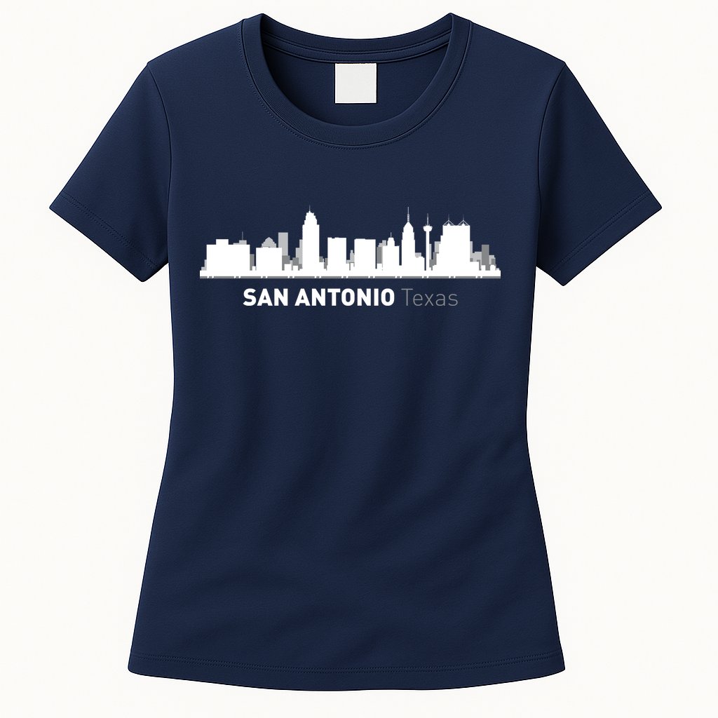 San Antonio Texas Skyline Womens T-Shirt