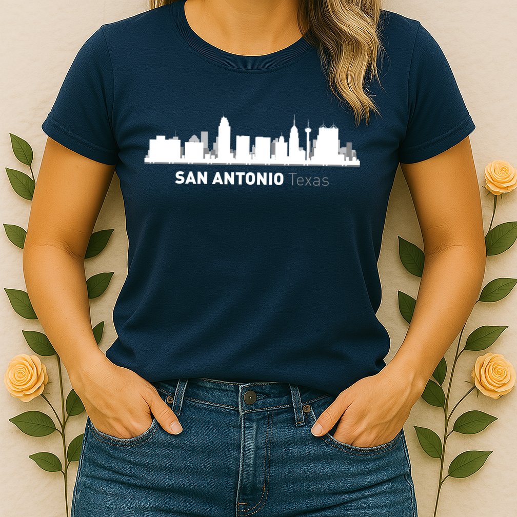 San Antonio Texas Skyline Womens T-Shirt