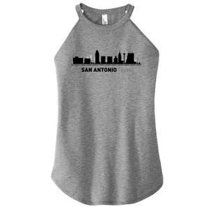 San Antonio Texas Skyline Women's Perfect Tri Rocker Tank