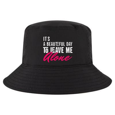 Sarcastic Alone Time Request Introverts Solitude Statement Cool Comfort Performance Bucket Hat