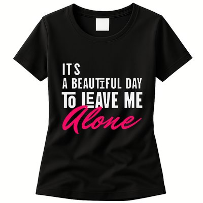 Sarcastic Alone Time Request Introverts Solitude Statement Women's T-Shirt