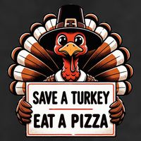 Save A Turkey Eat A Pizza Pilgrim Turkey  Adult Drive Performance Visor
